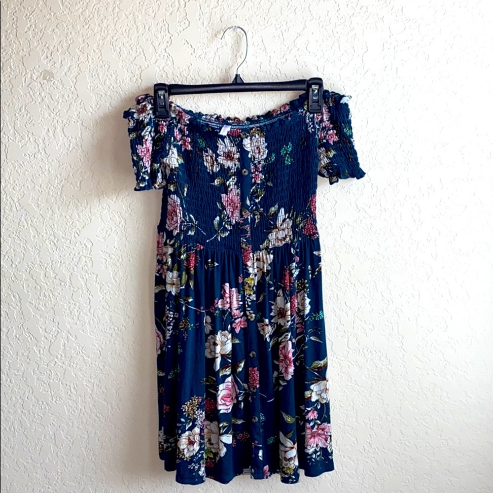 Off the Shoulder Floral print Dress